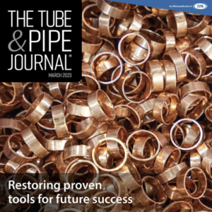 Rings cut from copper tube by a Vulcan Ringmaster Tube Cutting Machine